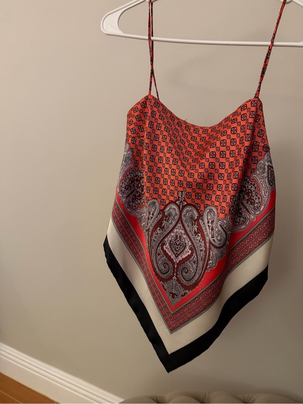 Zara Paisley Scarf Spaghetti
Strap Top Sz bandanna XS-S - Picture 3 of 4